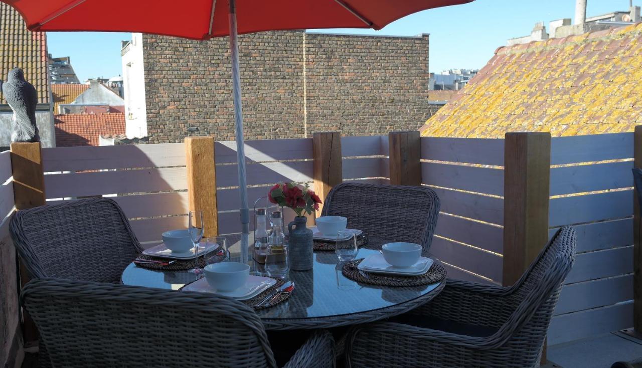 The Rooftop - A Trendy New Apartment With Airconditioning, Large Terrace & Free Parking オステンド エクステリア 写真